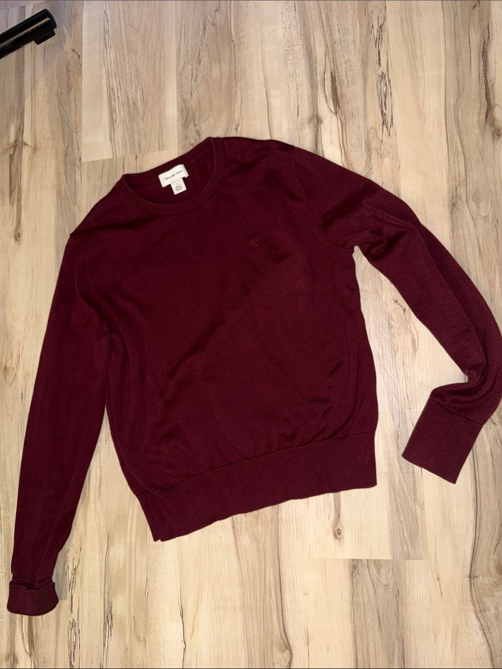 Calvin Klein Jeans Women's Wine Crewneck Sweater